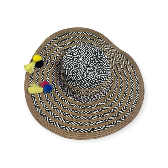 Steve Madden floppy sun hat With pompoms - Picture 1 of 8